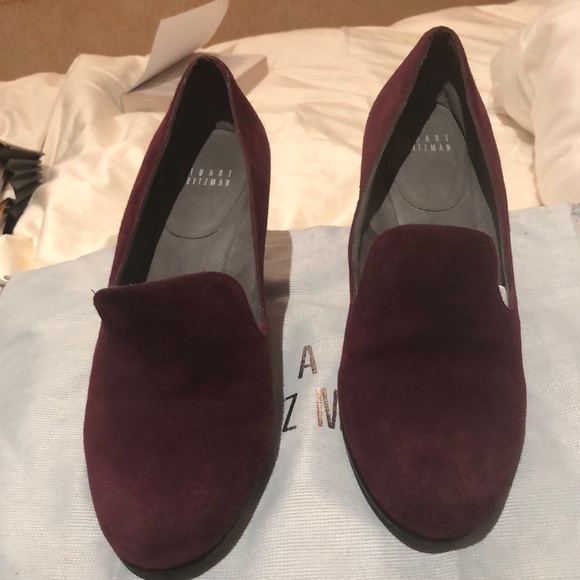 Stuart Weitzman Shoes - Stuart Weitzman Arise Burgundy Loafers